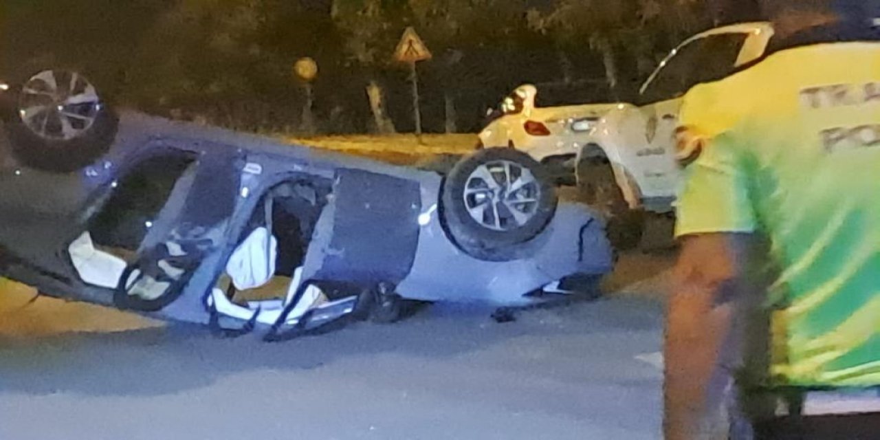 Diyarbakır'da otomobil takla attı: 3 yaralı