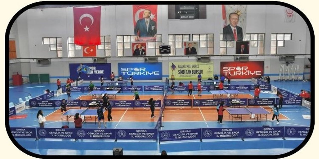 Şırnak’ta Türkiye Küçükler Bölge Masa Tenisi Yarışmaları Başladı