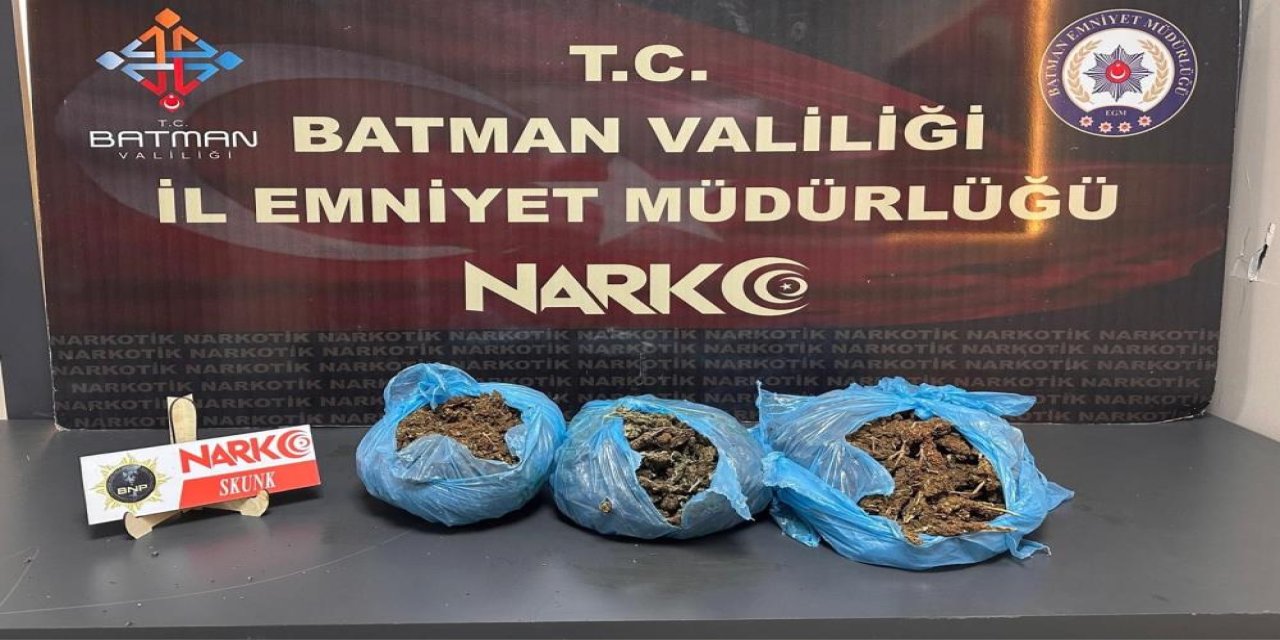 Batman'da durdurulan araçta uyuşturucu ele geçirildi