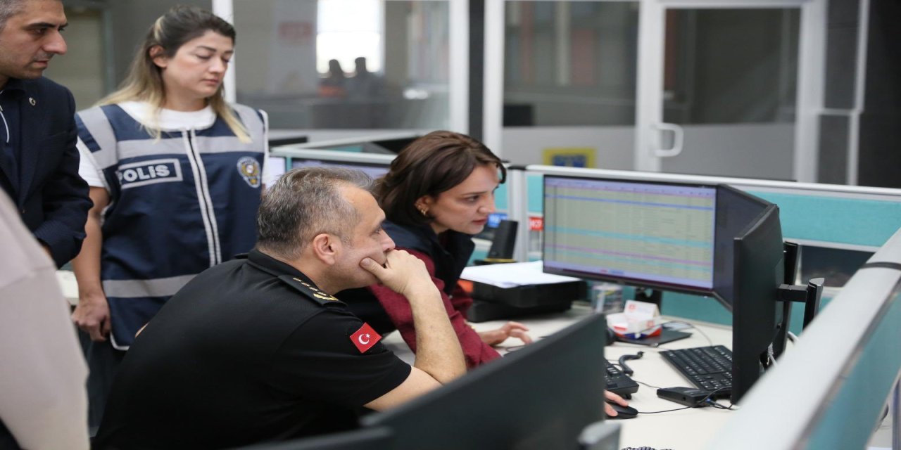 Şırnak'ta 112 Acil Çağrı Merkezi'ne Ziyaret