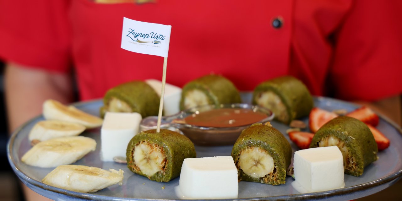 Uzak Doğu'dan gelen müşterilerinden esinlendi, 'Sushi Kadayıf' yaptı