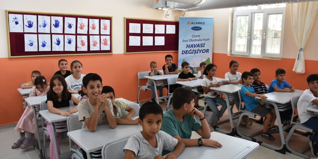 Alarko Carrier, Çevre Dostu İklimlendirme Sistemi ile Cizre’de Köy Okulunun Havasını değiştirdi