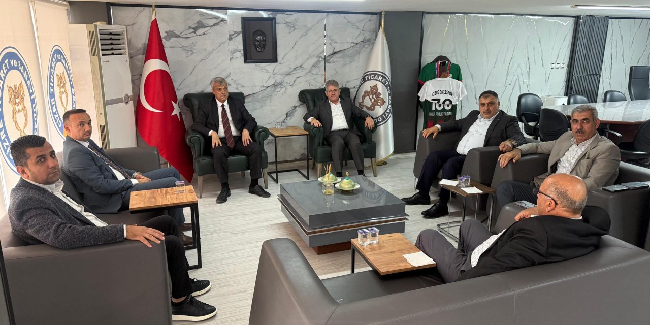 İpekyolu Gümrük ve Dış Ticaret Bölge Müdürü, Cizre TSO Başkanı ile görüştü