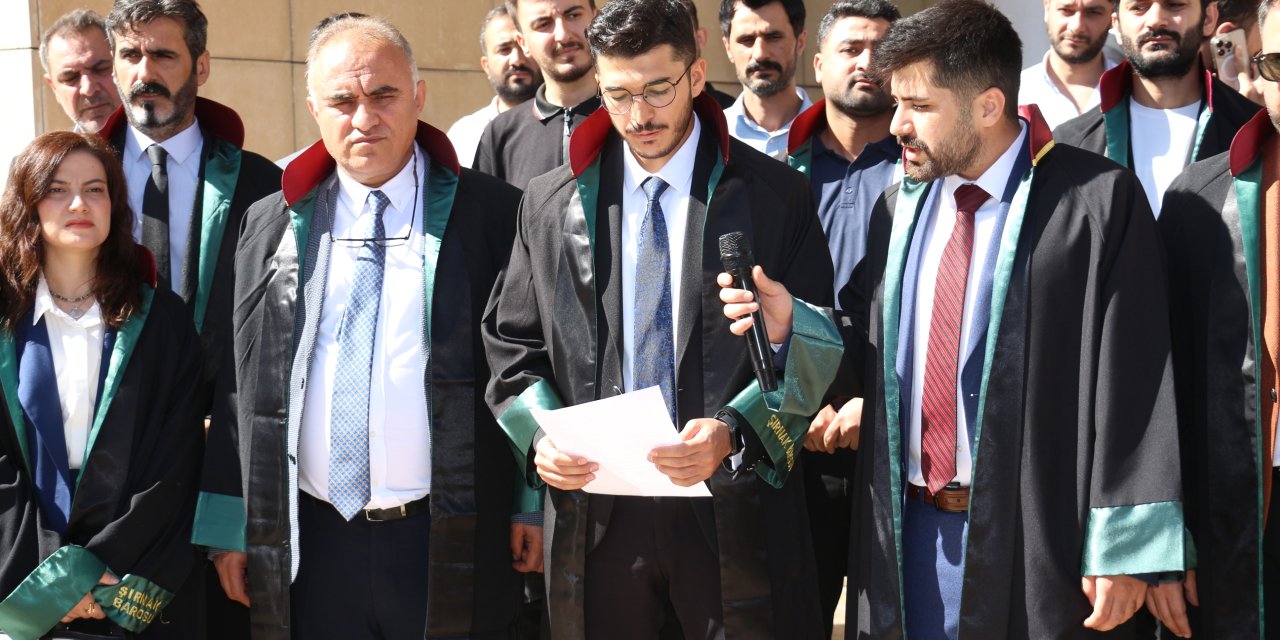 Şırnak Barosu “Genç Avukatlar Meclisi”, CMK hizmeti ve ücret tarifesini protesto etti