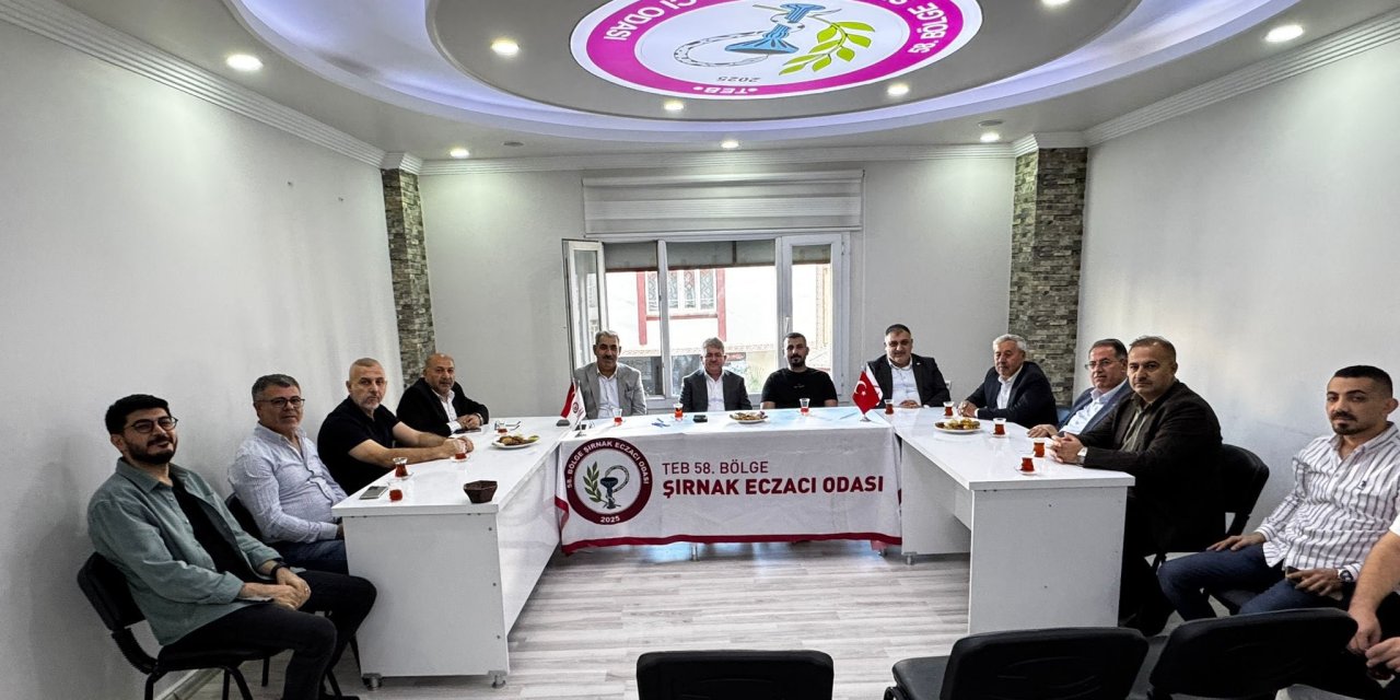 Cizre TSO yönetiminden, Şırnak Eczacılar Odasına hayırlı olsun ziyareti