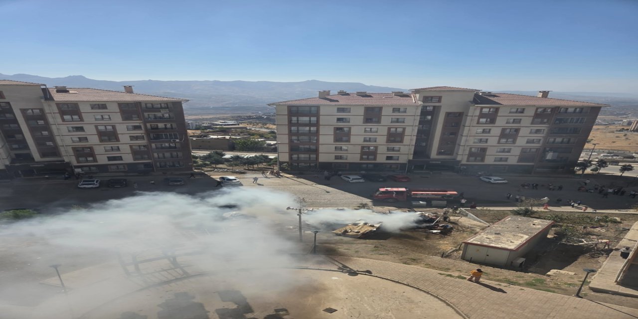 Şırnak Yeni Mahalle TOKİ Sitelerinde Korkutan Yangın