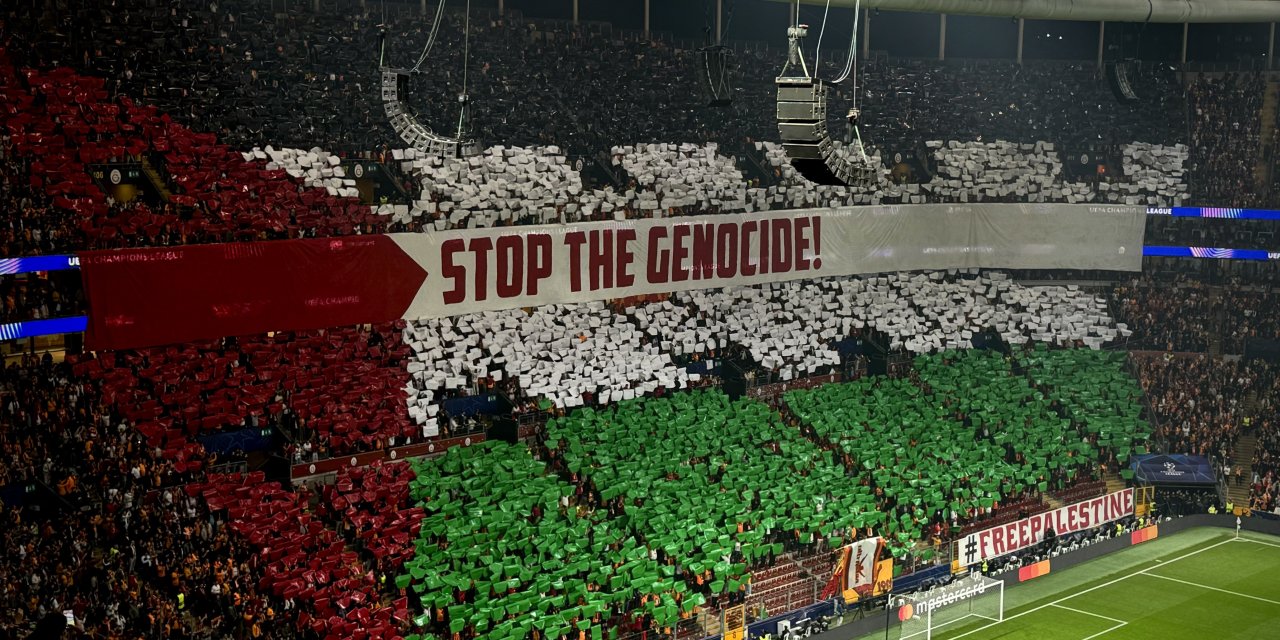 Galatasaray'dan Filistin koreografisi