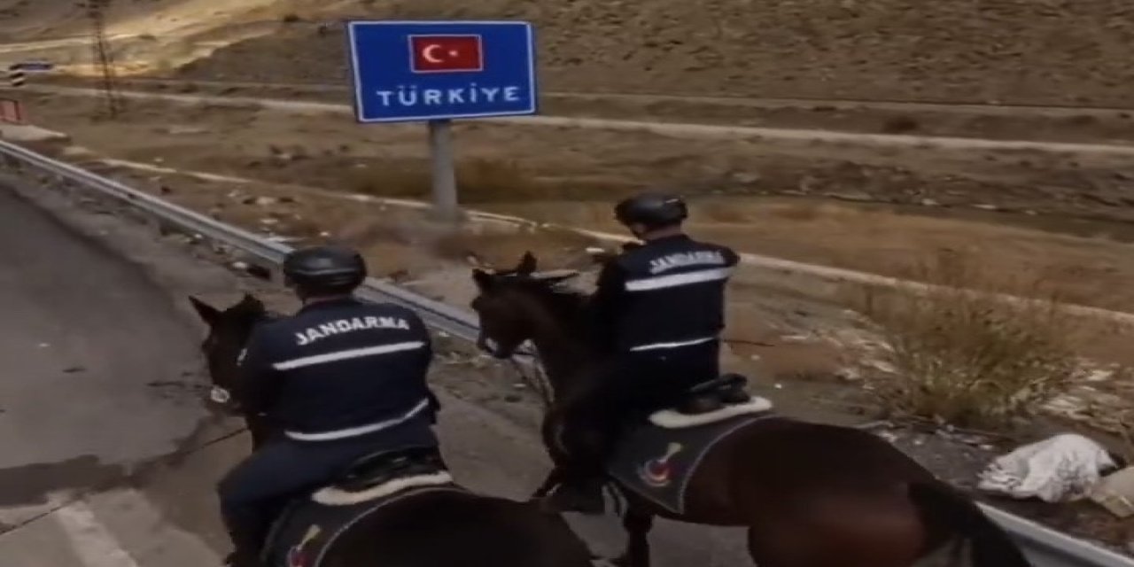 Atlı Jandarma Timleri Kapıköy sınırında görevde