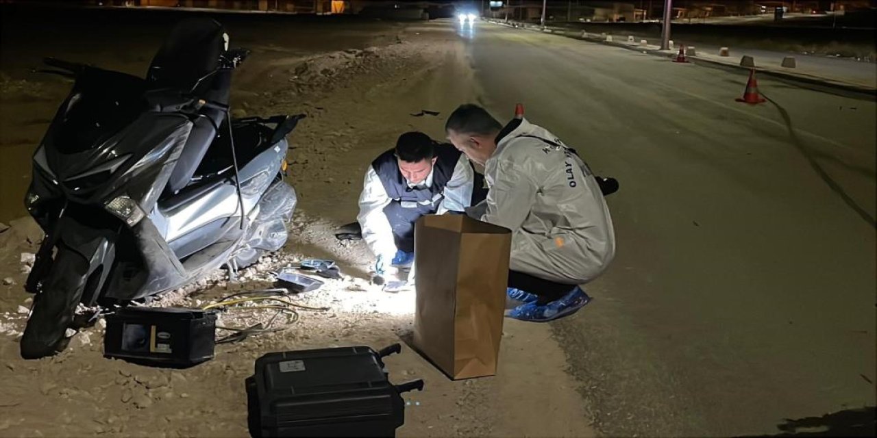 Karaman'da devrilen motosikletin genç sürücüsü ağır yaralandı