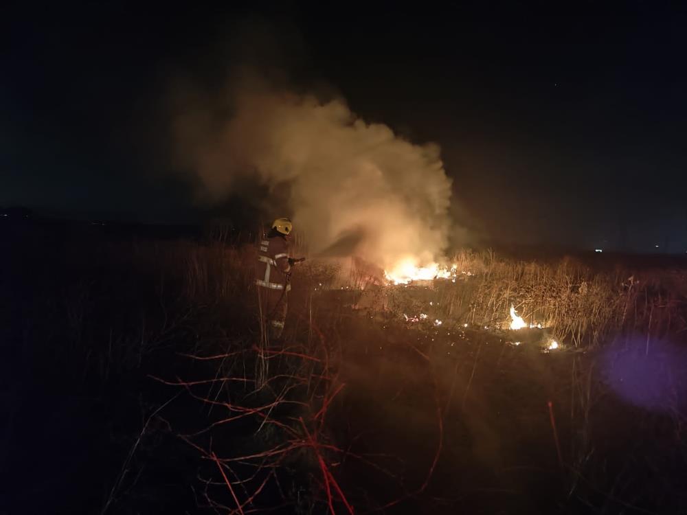 Susurluk’ta arazi yangınına hızlı müdahale