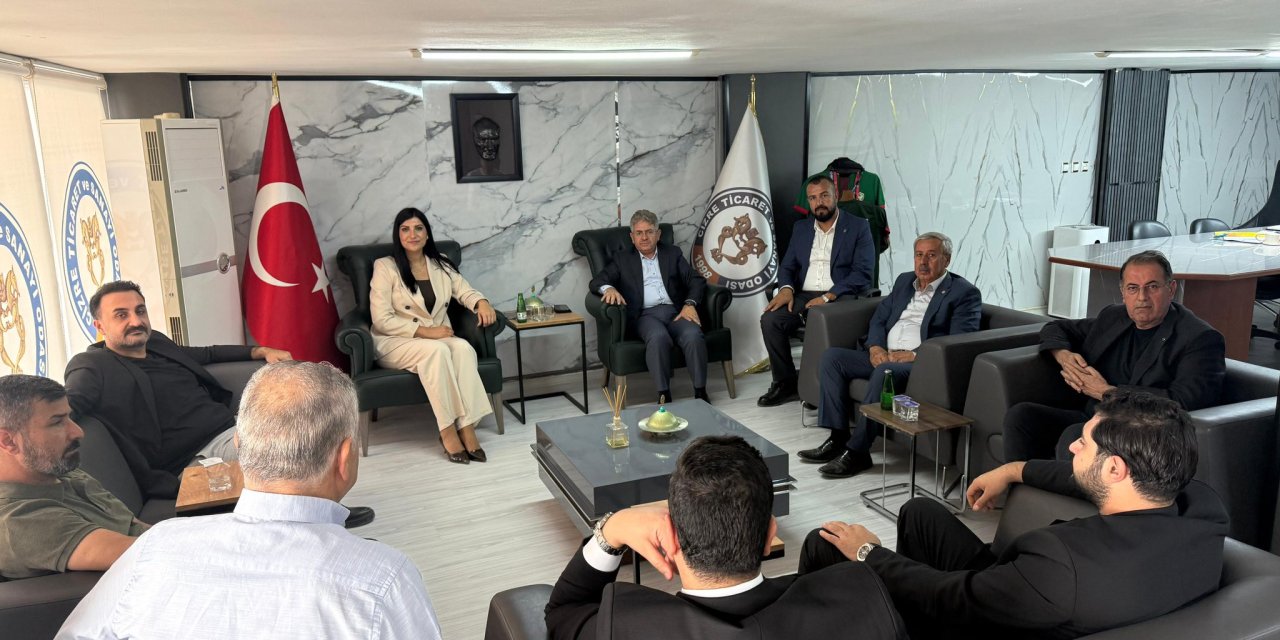 Cizreli Alman Milletvekili Seyran Papo, Cizre TSO Başkanı ile görüştü