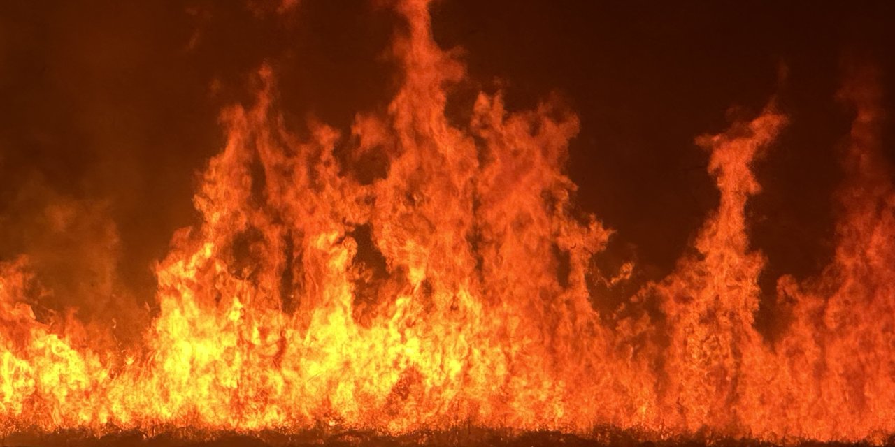 Kuş cenneti Nehil Sazlığı'ndaki yangın, vatandaşları tedirgin ediyor