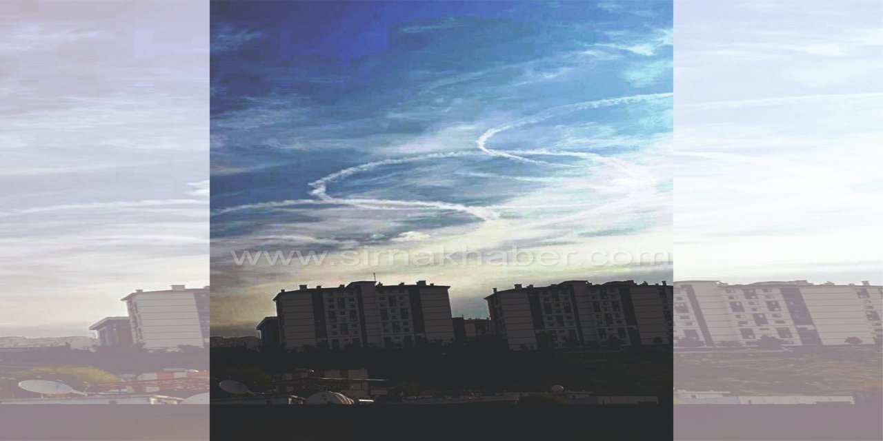 Şırnak Semalarında ‘O’ Harfi Şeklinde Gizemli İz!