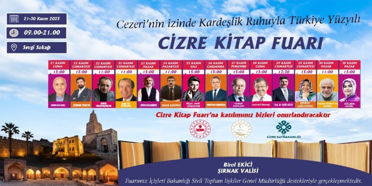 Cizre'de kitap fuarı düzenlenecek