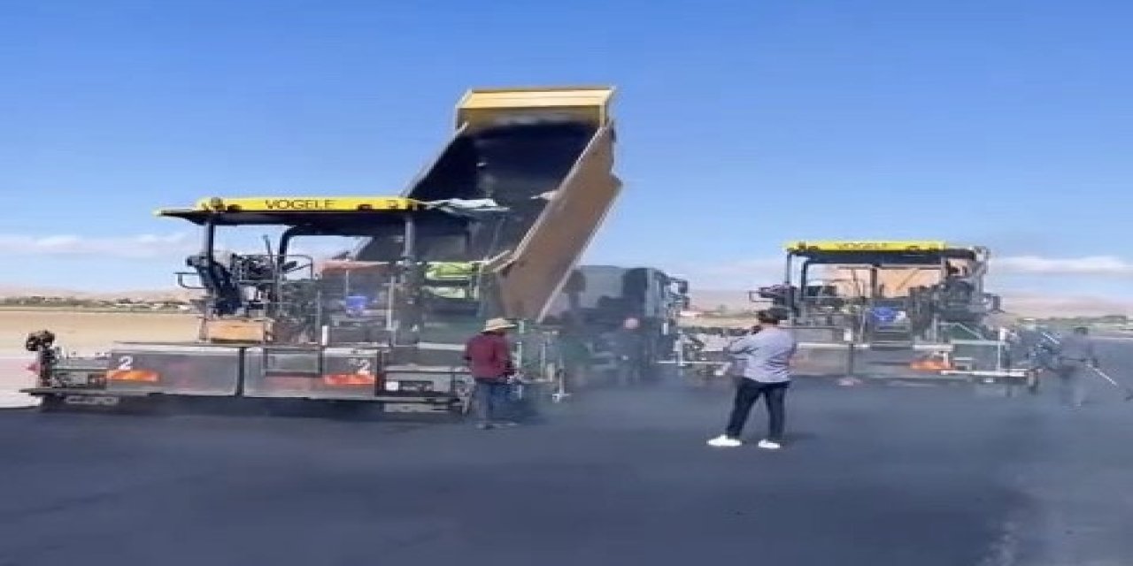 Havalimanı’nda pist yenileme çalışmaları