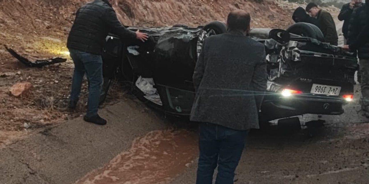 Şırnak’ta seyir halindeki otomobil takla attı 2 Yaralı