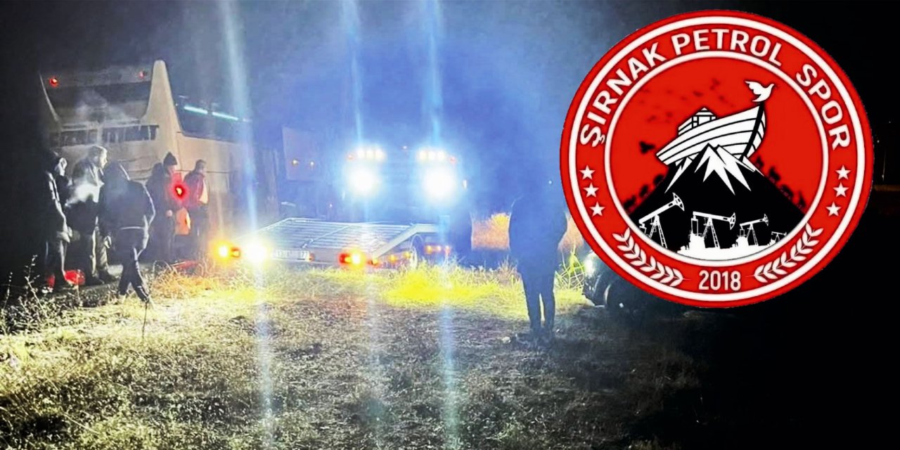 Şırnak Petrolspor Yöneticilerini Taşıyan Araç Kaza Yaptı