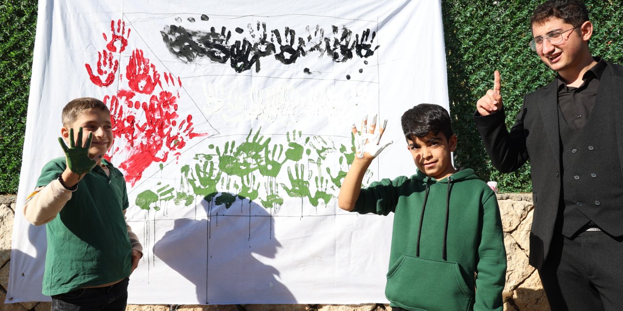 "Filistin için sen de iz bırak" etkinliği