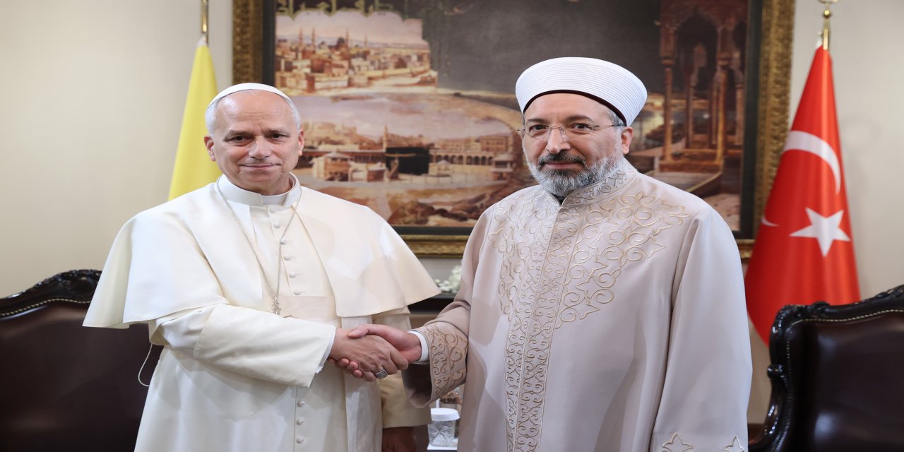 Diyanet İşleri Başkanı Arpaguş, Papa 14. Leo ile görüştü