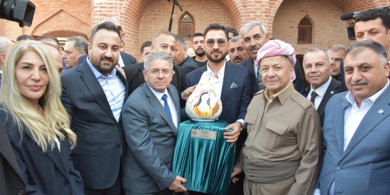 Mesut Barzani’ye Cizre’de sevgi seli