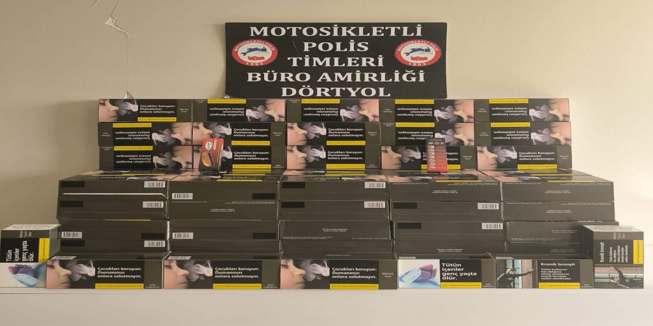 Dörtyol’da kaçak makaron operasyonu