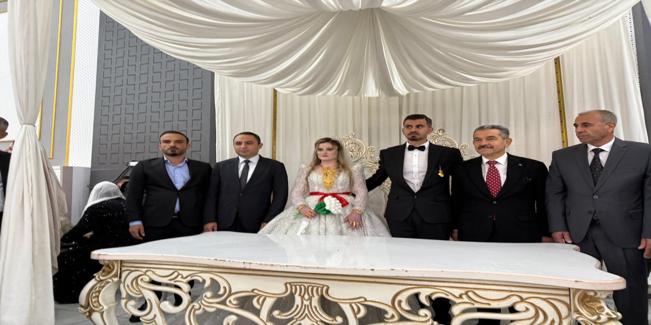 Vali Ekici ve Kaymakam Partal, Silopi'de Genç Çiftin Mutluluğuna Ortak Oldu