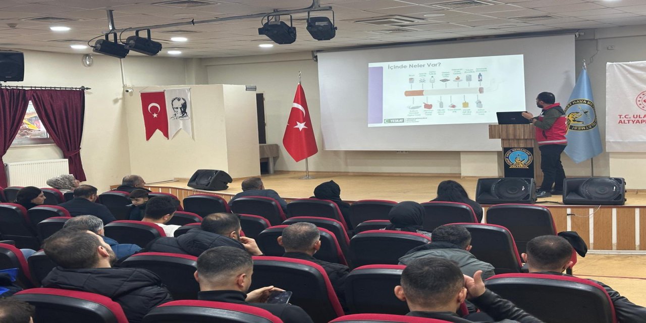 Şırnak’ta Havalimanı Personeline Sağlıklı Yaşam Eğitimi