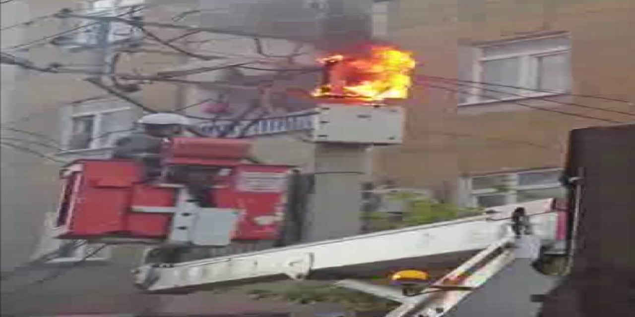 Diyarbakır’da aşırı yüke dayanamayan trafo alev aldı