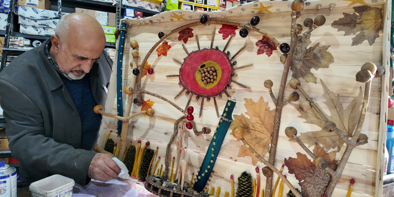 Doğadan sanata: Ağaç ve taş gibi nesneleri sanat eserine dönüştürüyor