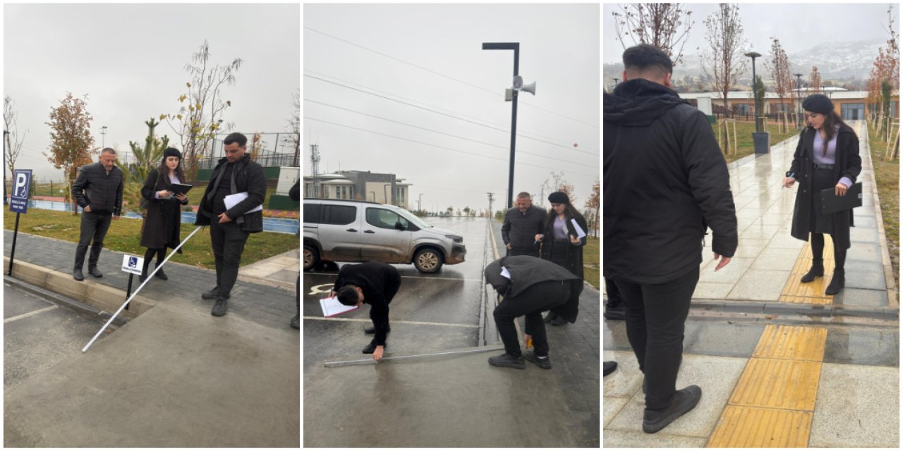 Şırnak Recep Tayyip Erdoğan Millet Bahçesi’nde Erişilebilirlik Denetimi Yapıldı