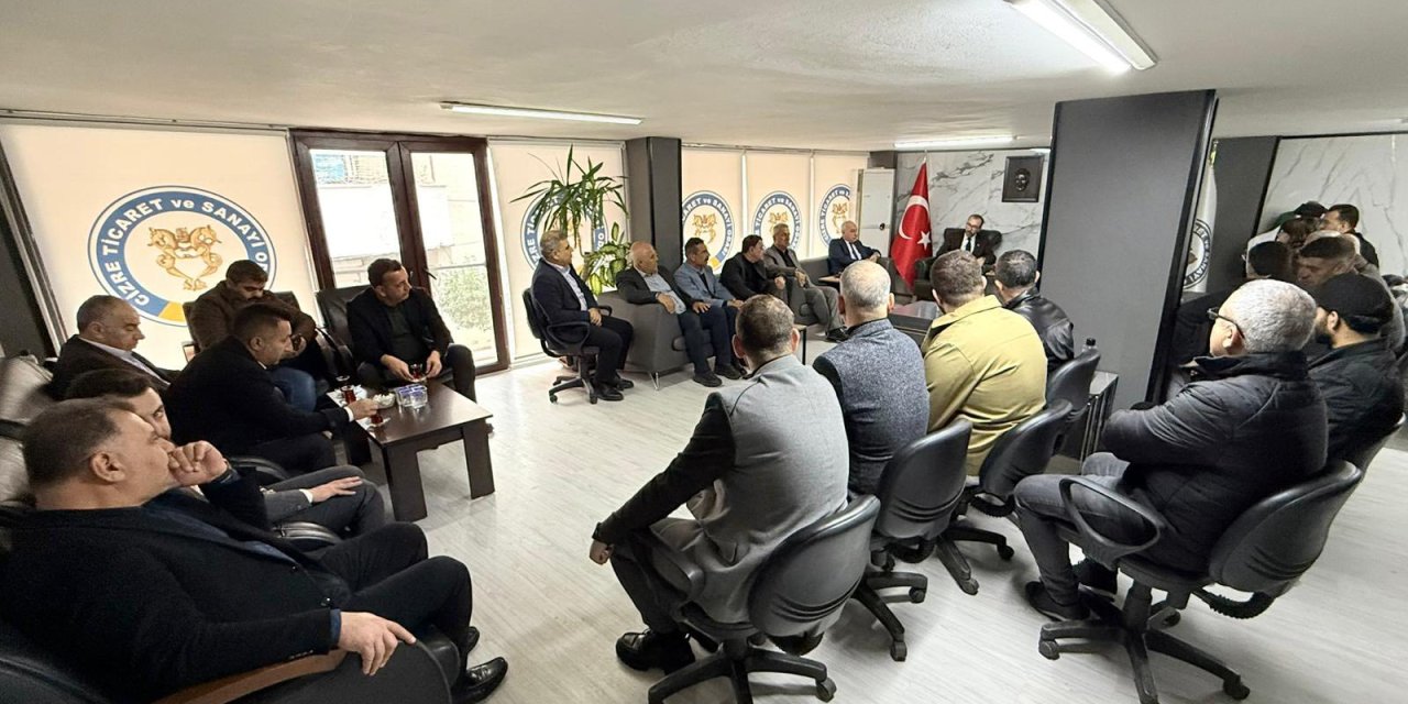 Ak Parti Heyeti, Cizre TSO Başkanı Yıldırım ile görüştü