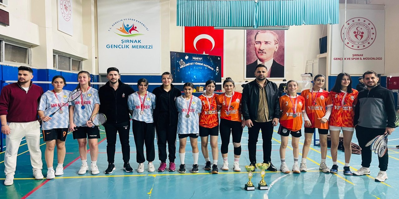 Cizre, Şırnak ve Silopi Karşı Karşıya Geldi: Badminton İl Birinciliği Sonuçlandı