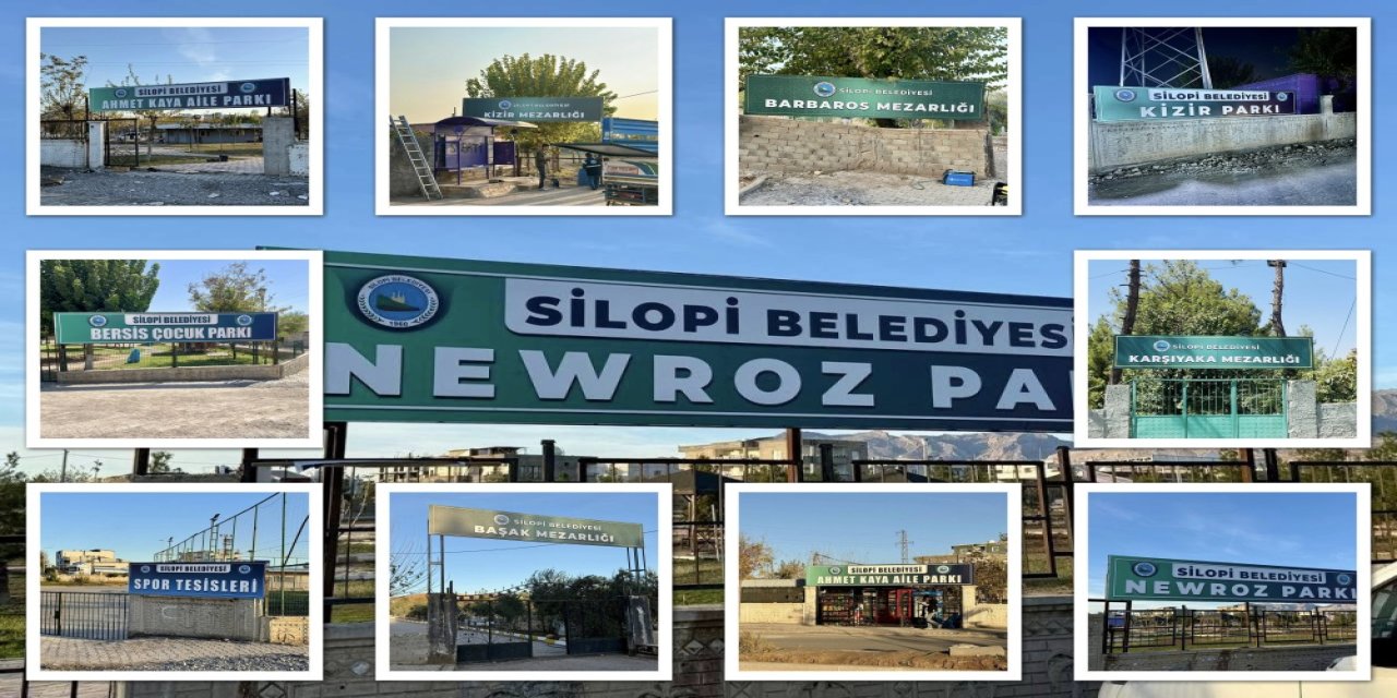 Silopi’nin Çehresi Yenileniyor: Park ve Mezarlık Tabelaları Modern Görünüme Kavuştu!