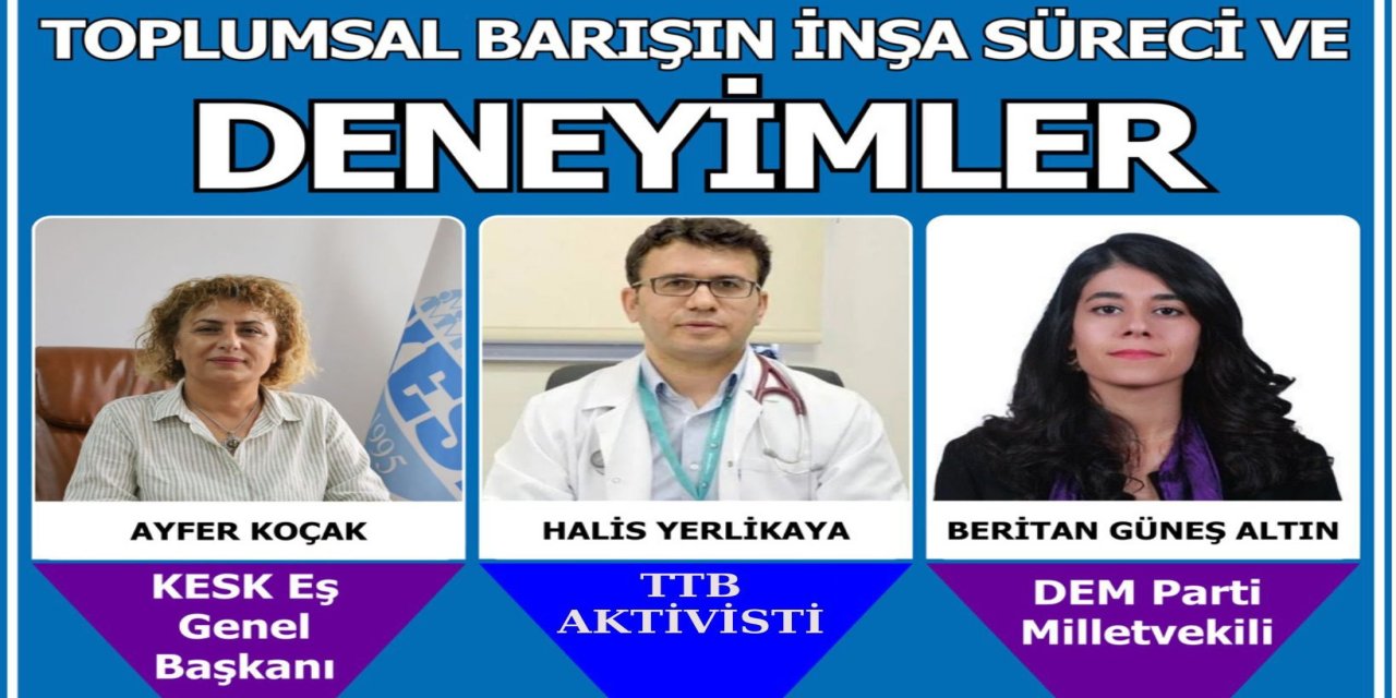 KESK Şırnak Şubeler Platformu’ndan "Toplumsal Barış" Paneli