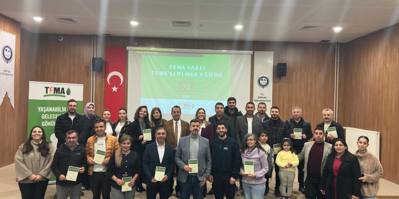 TEMA Vakfından Şırnak’ta "TEMA'lı Olmak" eğitimi