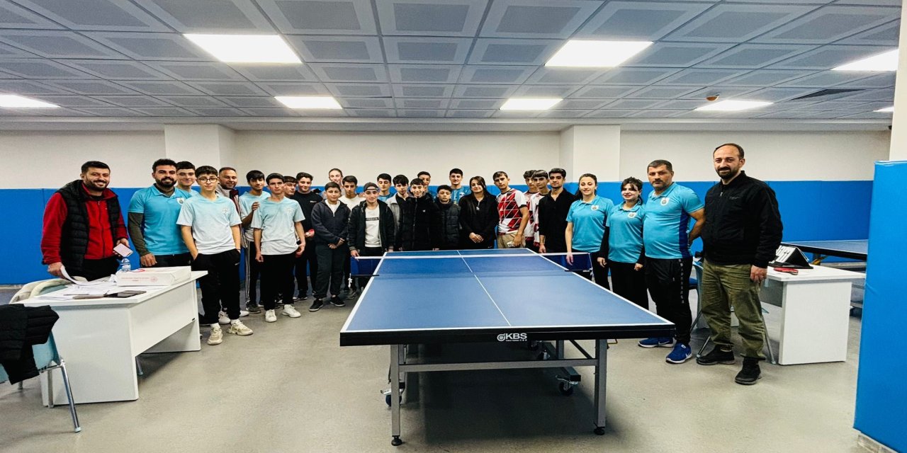 Şırnak’ta Okullar Arası Masa Tenisi Turnuvası Tamamlandı