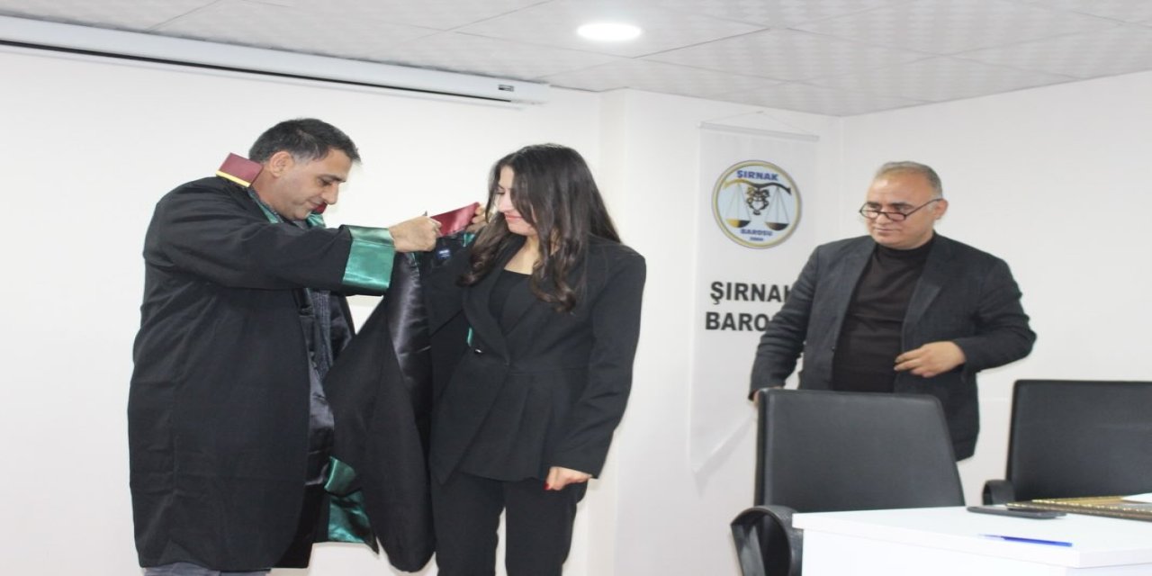 Şırnak’ta Genç Avukat Mesleğe İlk Adımını Attı