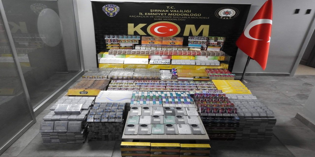 Şırnak’ta Haftalık Asayiş Bilançosu: 2.1 Milyon TL’lik Kaçak Malzeme