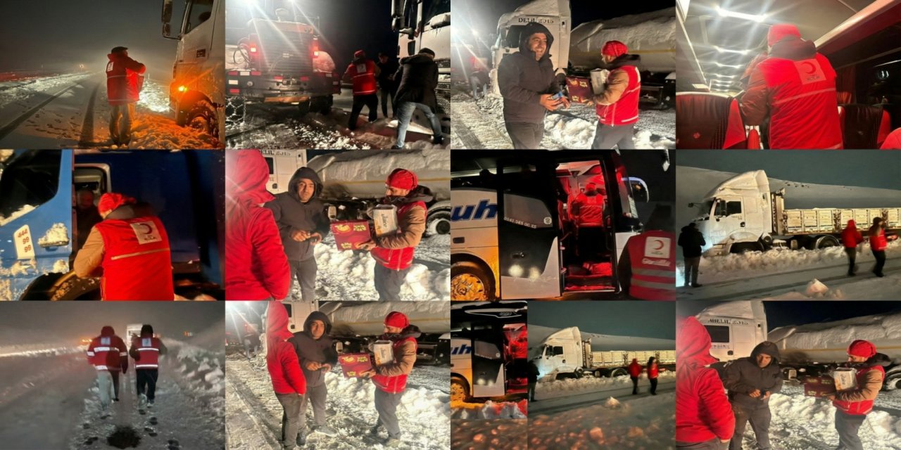 Türk Kızılay Şırnak Ekipleri Cudi Tünelleri’nde Mahsur Kalan Vatandaşlara Ulaştı