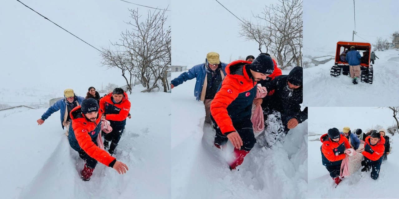 Şırnak’ta Zorlu Kurtarma: AFAD Kar ve Tipiye Rağmen 400 Metre Taşıdı