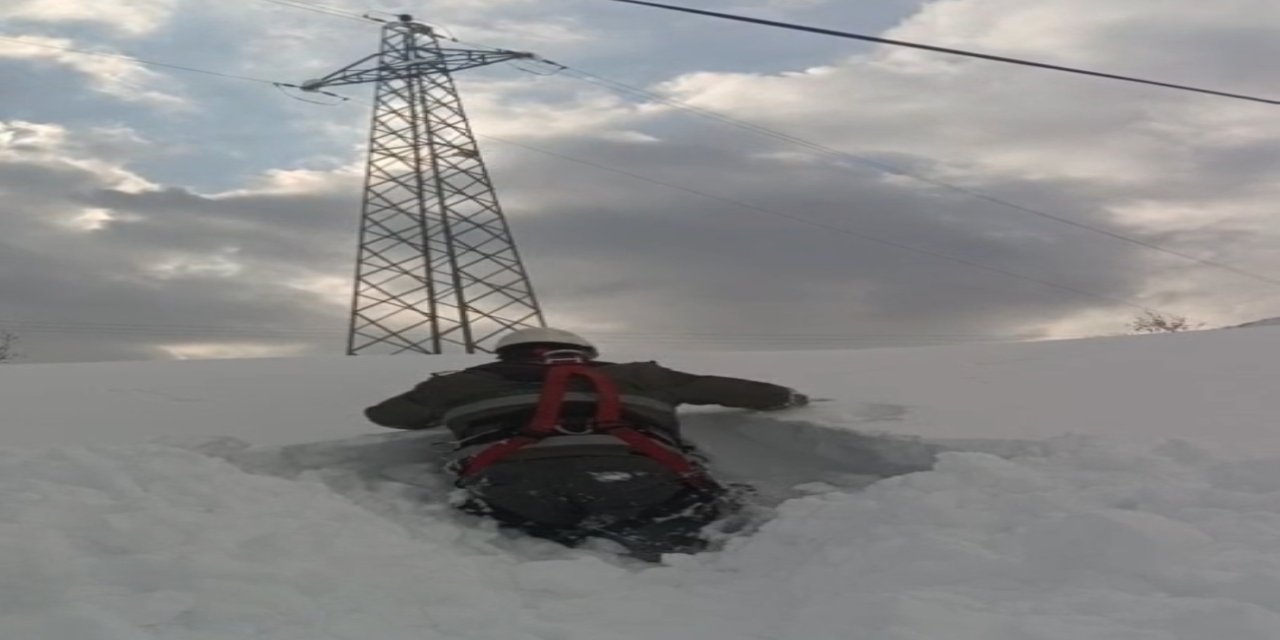 DEDAŞ Arıza Ekipleri Şırnak’ta Zorlu Kış Şartlarında Sahada