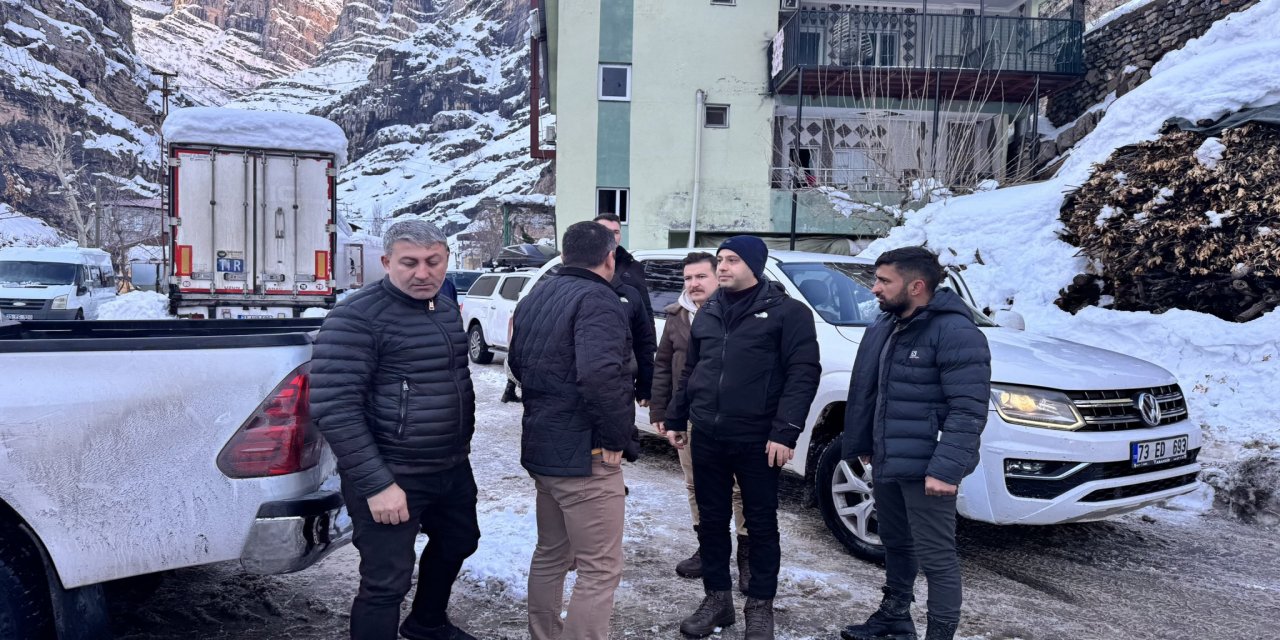 Kaymakam Ergün ve Vali Yardımcısı Çiftçi'den Karla Mücadele Denetimi