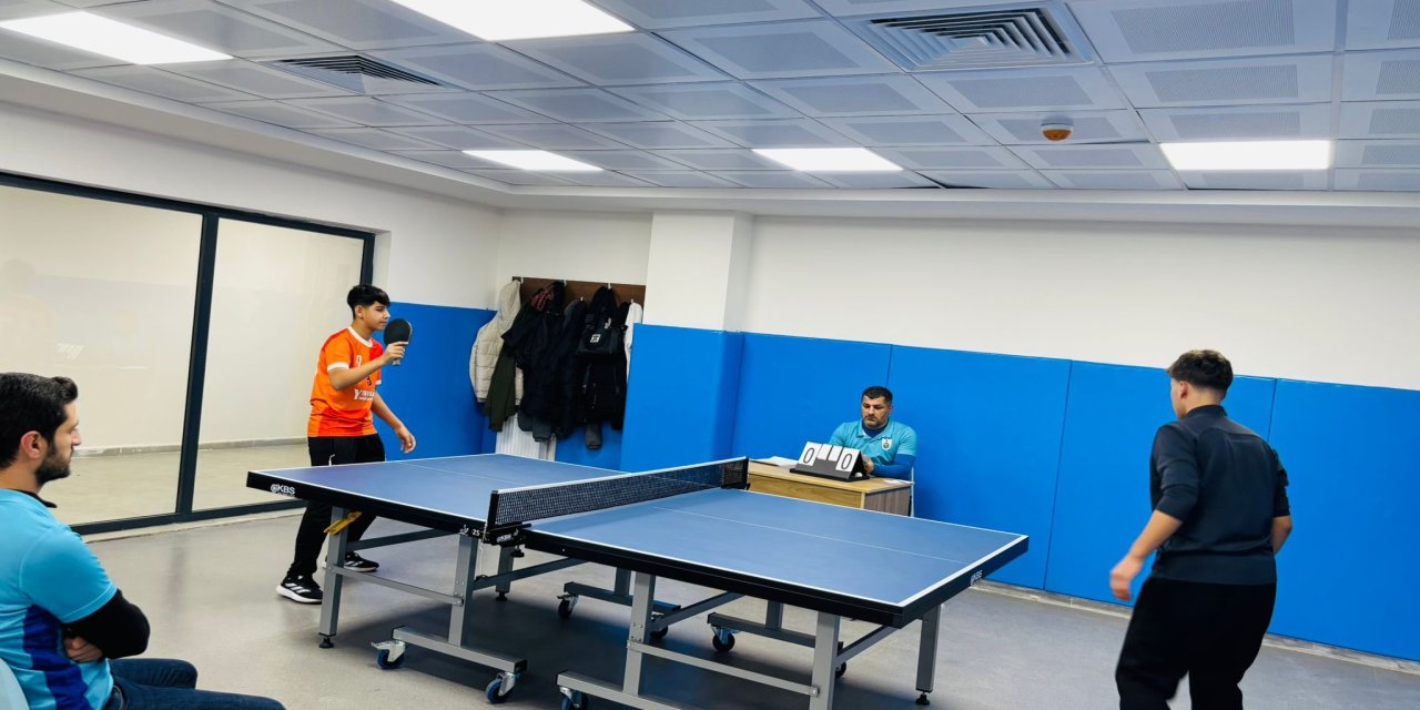 GSB Okul Sporları Masa Tenisi Genç Erkekler İl Finali Şırnak’ta Tamamlandı