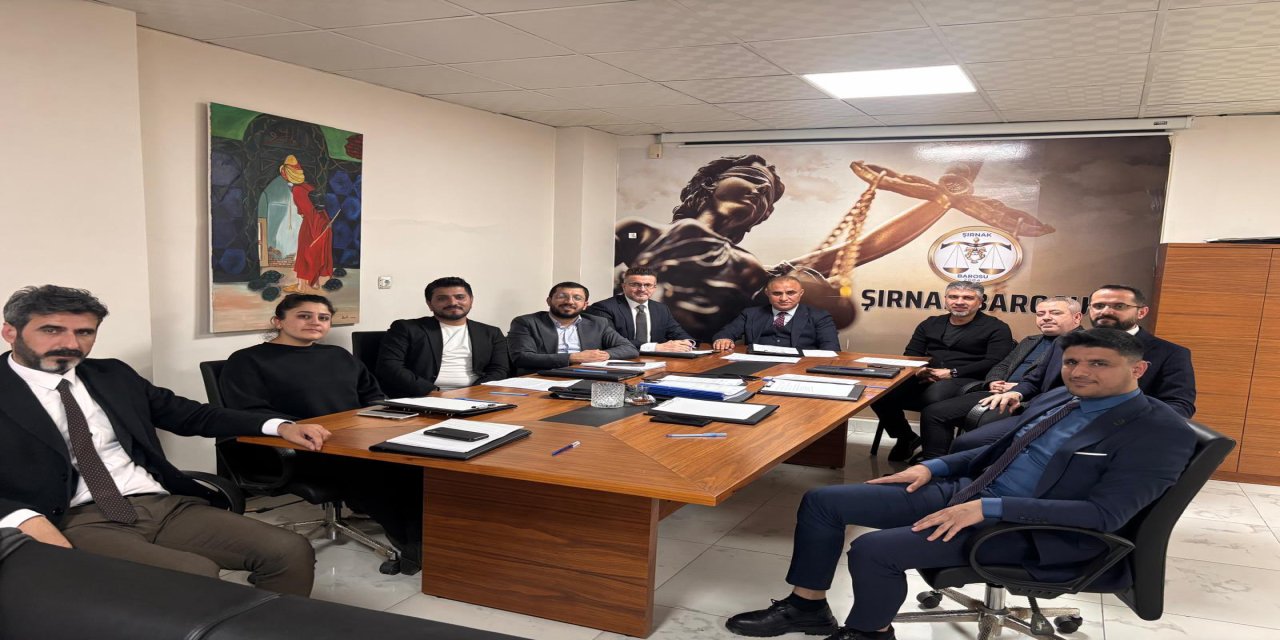 Şırnak Barosu 2026 Yılı İlk Yönetim Kurulu Toplantısını Gerçekleştirdi