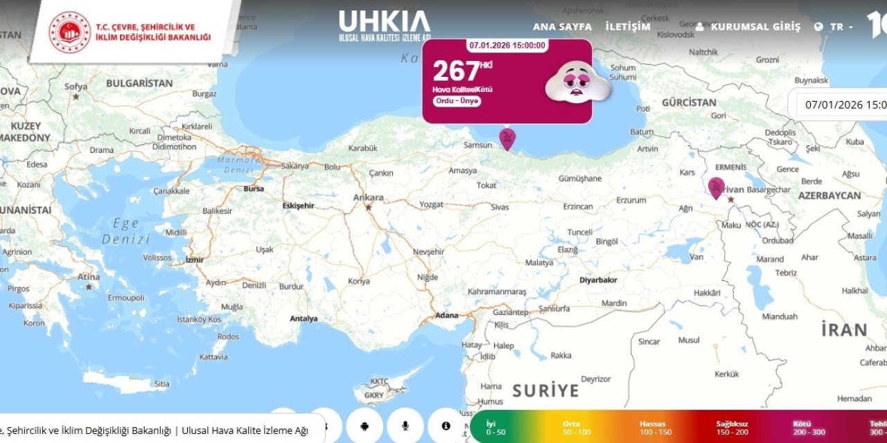 Türkiye'de en kirli havanın nerede olduğu belli oldu!