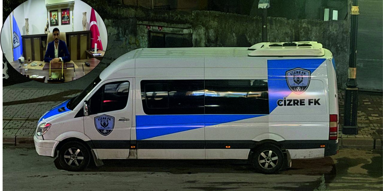 Cizre FK Başkanı Ahmet Atak’tan Takıma Dolmuş hediyesi