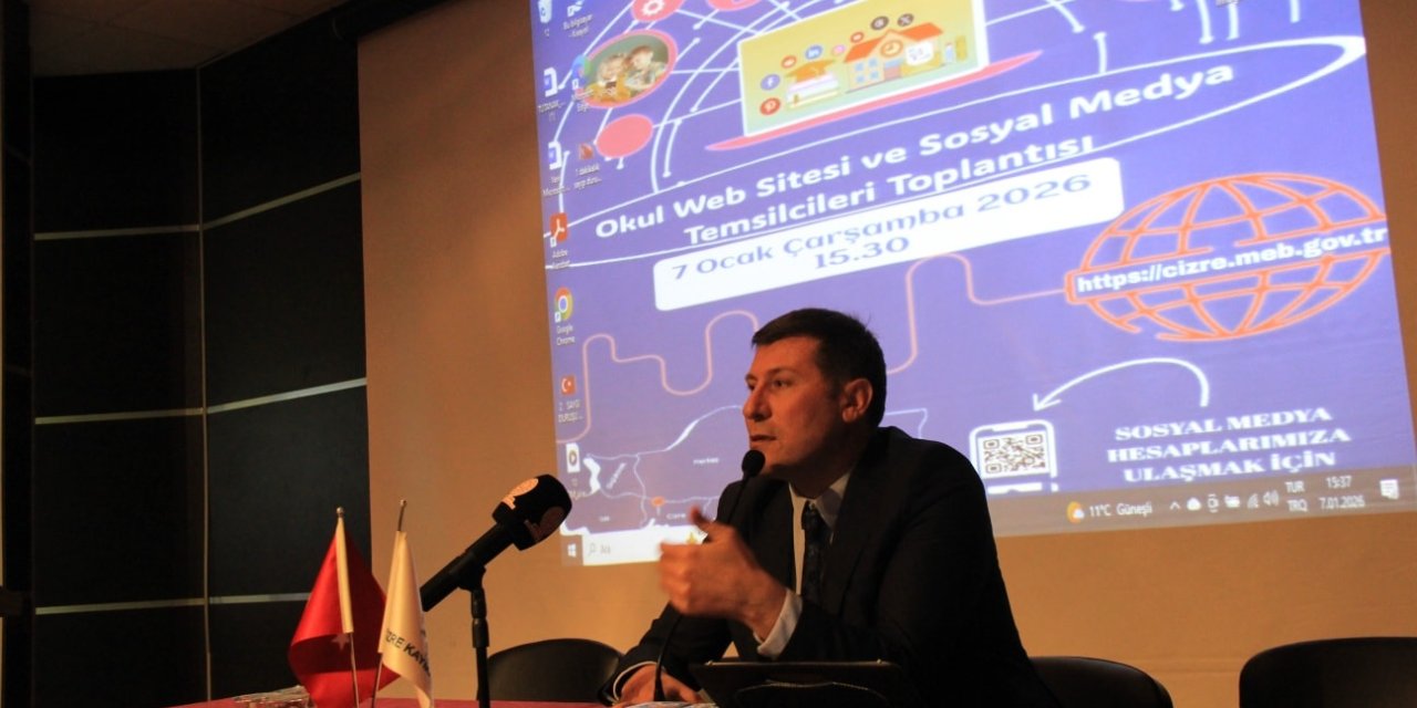 Cizre’de Okulların Web Sitesi ve Sosyal Medya Sorumluları, Kurumsal iletişim için bir araya geldi