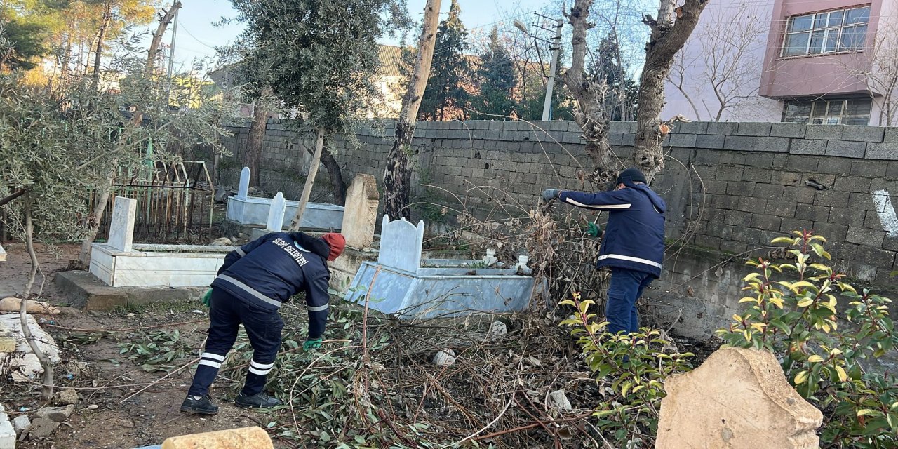 Silopi Belediyesi Mezarlık Bakım Mesaisinde!