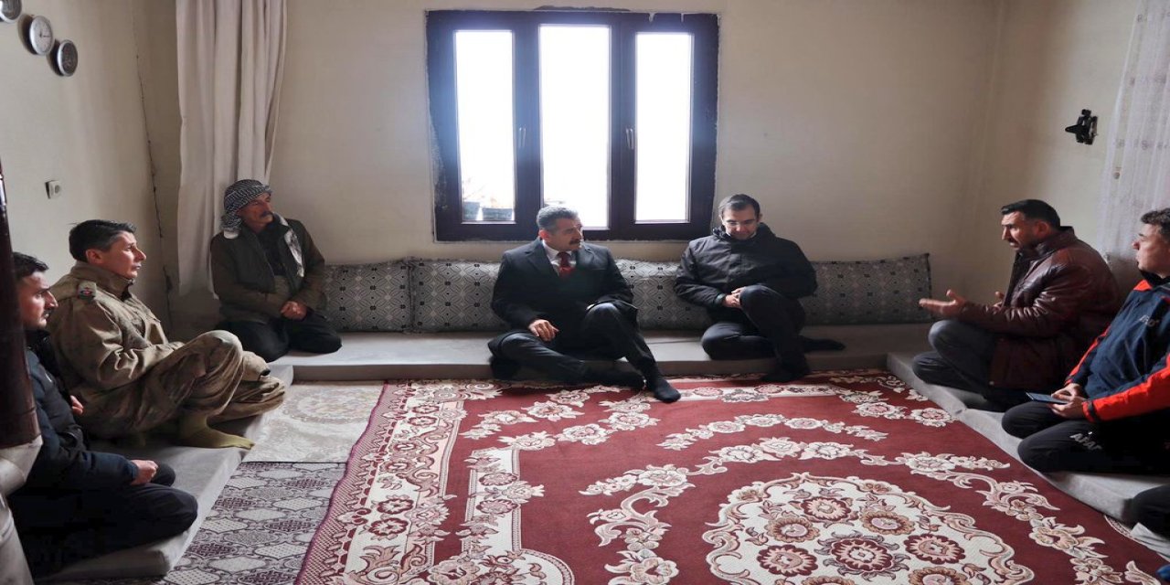 Şırnak Valisi Ekici’den Beytüşşebap'ta Çığ Mağduru Aileye Ziyaret