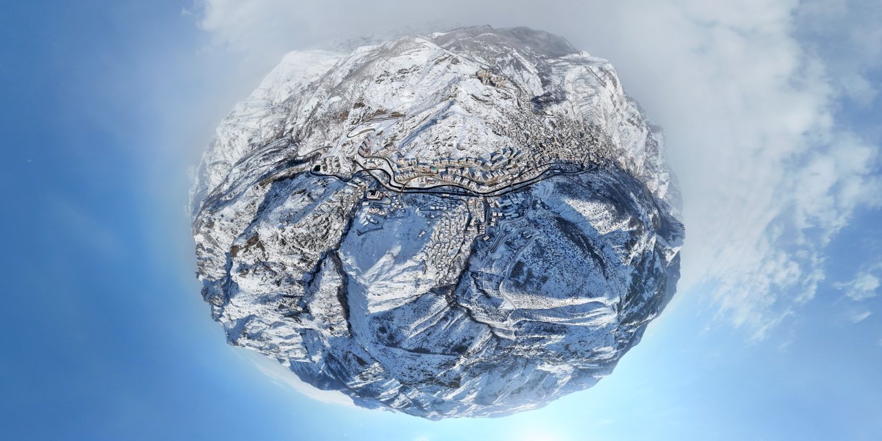 Gümüşhane Değil, Adeta Bir Tablo! Kuşakkaya ve Karakaya Kar Altında Büyüledi